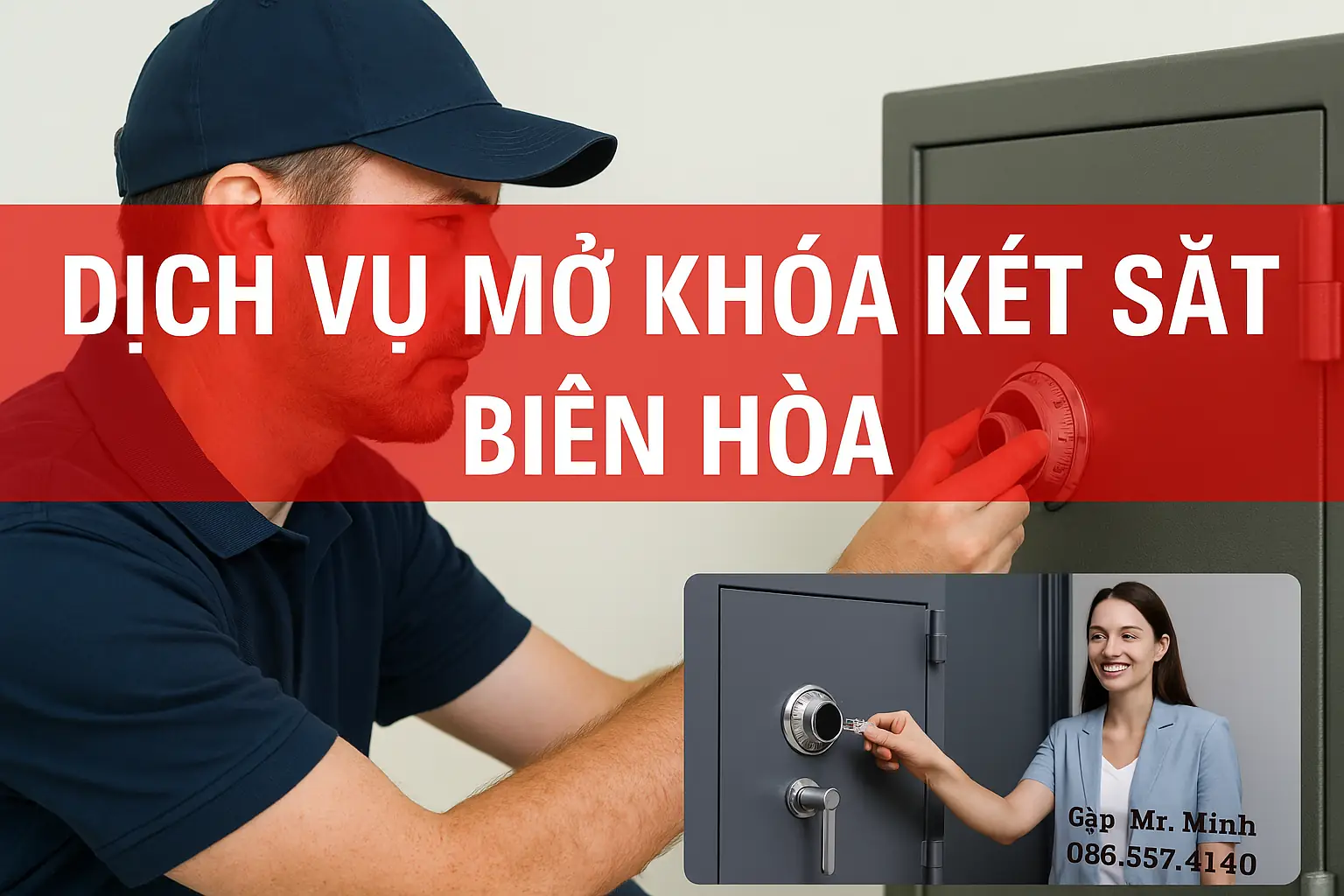 Tư vấn mở két sắt và bàn giao cho khách tại Biên Hòa
