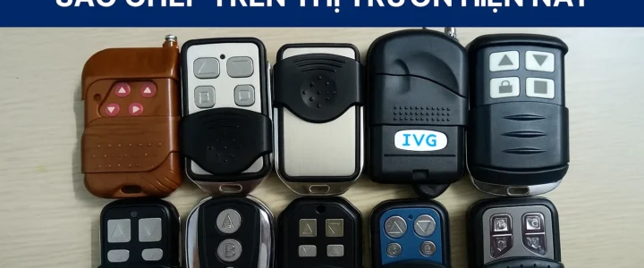 Các mẫu remote cửa cuốn thông dụng thường gặp trên thị trường hiện nay