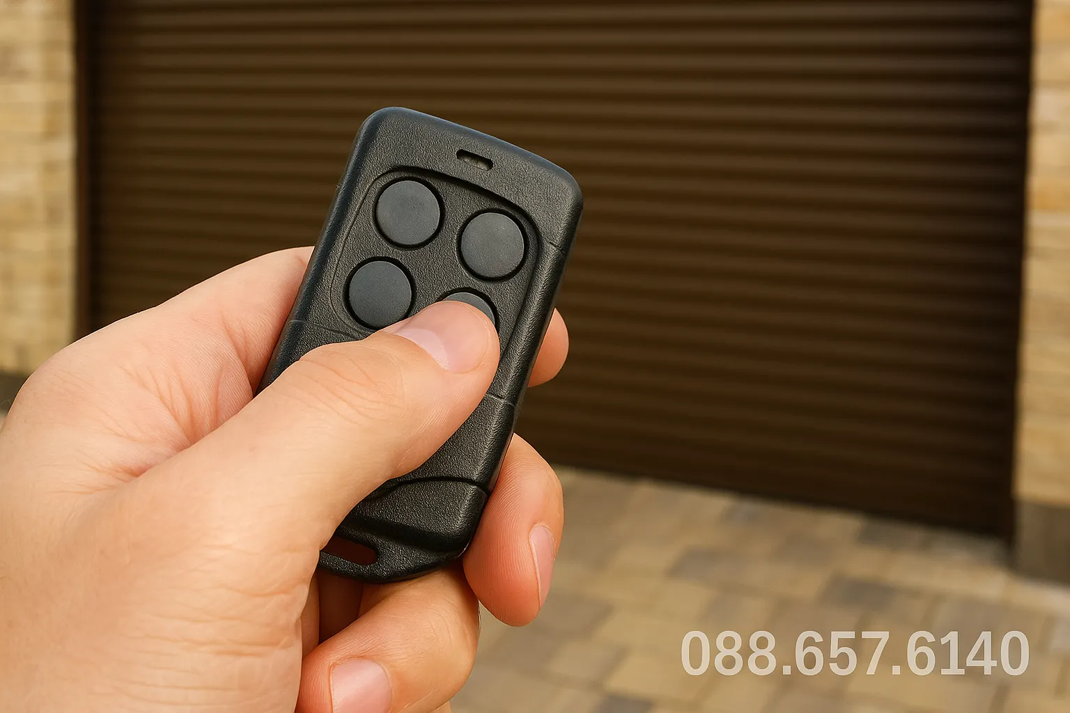 Remote cửa cuốn hỏng, bấm không được dù đèn không sáng