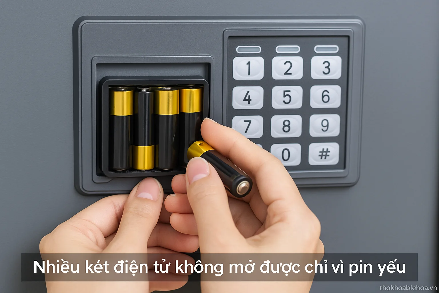 Thay pin két sắt điện tử tại nhà bằng tay đơn giản